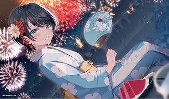サンパン　ホロライブ　スリーブ　プレイマット　新作　大空スバル ホロライブ 大空スバル 活動三周年記念 ラバーマット プレイマット